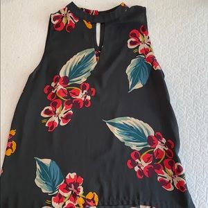 Loft chiffon floral tank